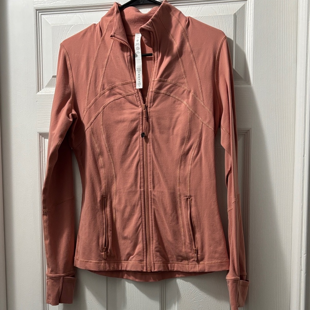Lululemon Define Jacket Coral Color Size 8